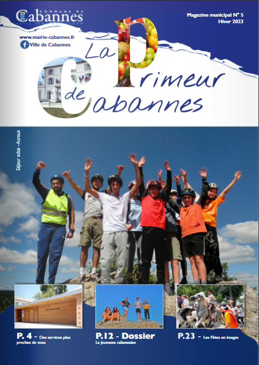 CapturePageMagN°5 Page de couverture du magazine municipal de la mairie de Cabannes 13440