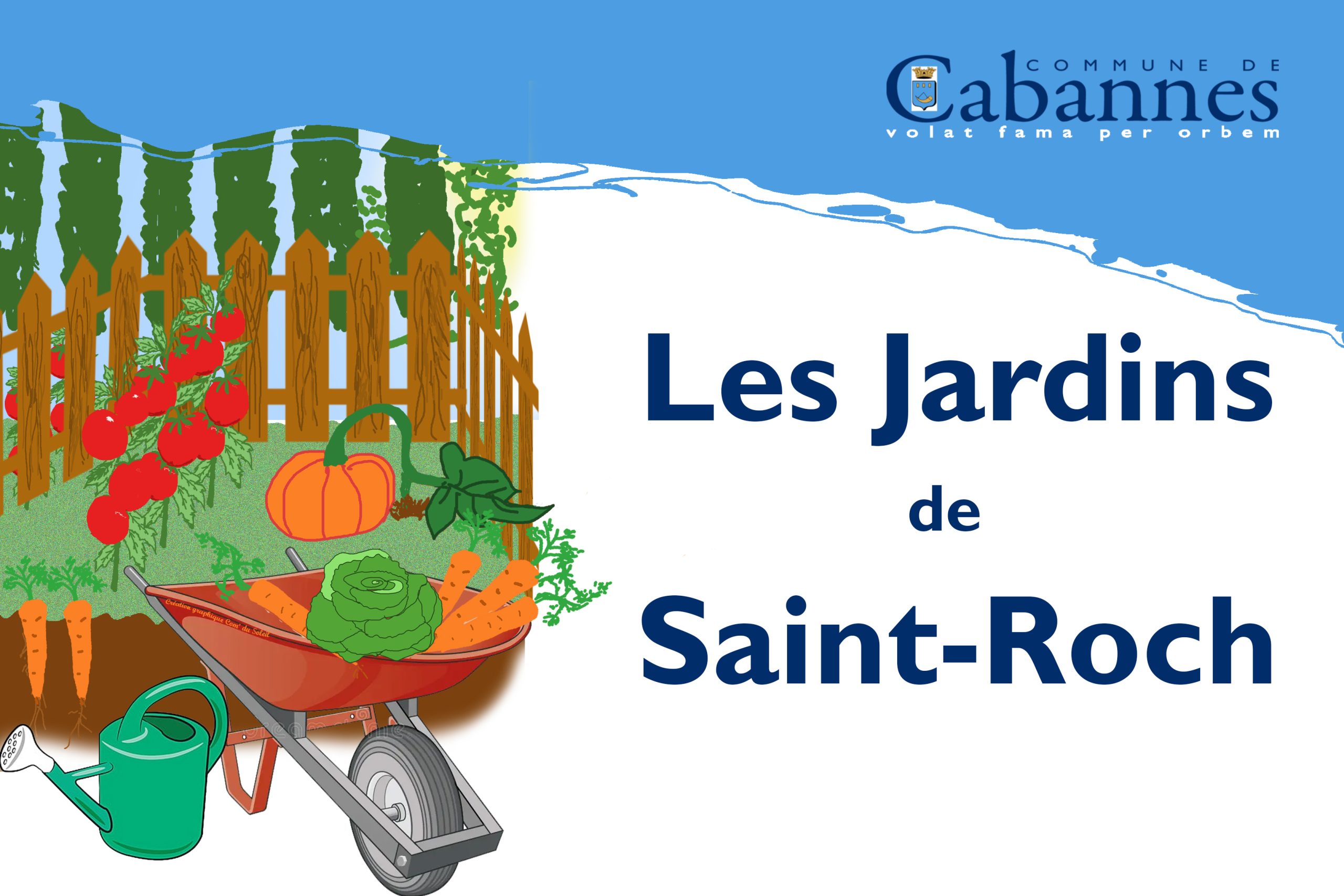 Création d'un panneau pour les jardins partagés de Cabannes par Com' du Soleil 2023