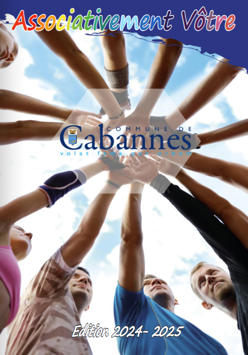 PageCouvLivretAssos2024-25 Page de couverture du livret des associations de Cabannes fait en 2024